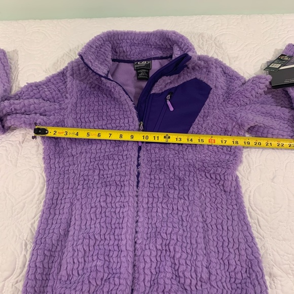 CB Sports Performance Fleece Jacket Zip Up Women's Size Small Soft Purple NWT. - Picture 5 of 10